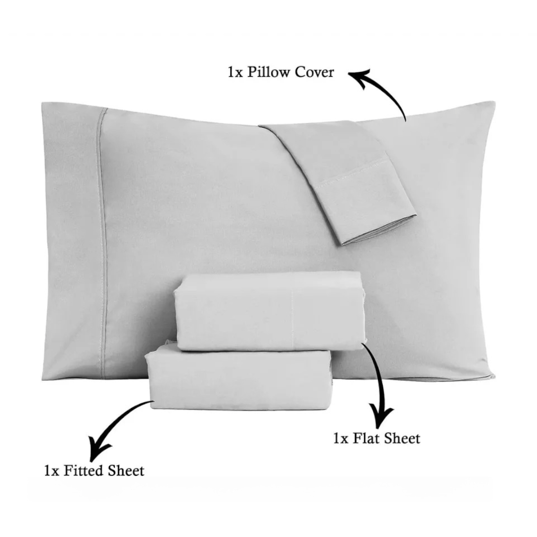 4 Piece Bed Sheet Set Hotel Quality Ultra Soft Deep Pocket Bed Sheet